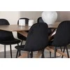 Venture Design Valgomojo stalas ir kėdžių komplektas Piazza valgomojo stalas su Polar valgomojo kėde 180x90 cm juoda mocha
