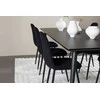 Venture Design Valgomojo stalas ir kėdžių komplektas Ellis valgomojo stalas ir Polar valgomojo kėdė 230x85 cm juodas plienas