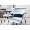 Venture Design Valgomojo stalas ir rankšluostė su atlenkiamomis rankenėlėmis, Dipp ir Arrow, 180x90 cm ir 61x79x58 cm, Juoda ir Pilka