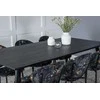 Venture Design Valgomojo stalas ir valgomojo kėdės 180x90 cm juodos spalvos