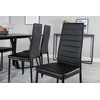 Venture Design Valgomojo stalas ir valgomojo kėdės Marina juodos spalvos