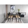 Venture Design Valgomojo stalas ir valgomojo kėdės 180x90 cm juodos spalvos