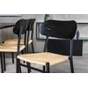 Venture Design Valgomojo stalas ir valgomojo kėdės 180x90 cm juodos spalvos
