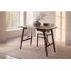 Venture Design Valgomasis stalas, Kopenhaga, ⌀140 cm, Juodas / Kėdė, Limhamn, 54x76x61 cm, Aukso velvetas