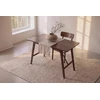 Venture Design Valgomasis stalas, Kopenhaga, ⌀140 cm, Juodas / Kėdė, Limhamn, 54x76x61 cm, Aukso velvetas