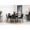 Venture Design Valgomojo stalas, Kopenhaga, ⌀140 cm, Ruda / Valgomasis kėdė, Poliaras, 43x85.3x43.5 cm, Juoda