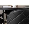 Venture Design Valgomojo stalas, Kopenhaga, ⌀140 cm, Juodas / Valgomasis kėdė, Samtis, 57x76.5x50 cm, Juoda