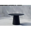 Venture Design Valgomojo stalas Lanzo 120 cm juodas, aliuminis