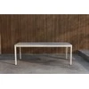 Venture Design Valgomojo stalas, Lino, 220x100x74 cm, smėlio spalvos
