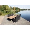 Venture Design Valgomojo stalas, Meksika, 180x74x90 cm, Juodas