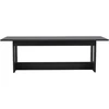 Venture Design Valgomojo stalas, Milly, 100x235 cm, Juodas