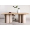 Venture Design Valgomojo stalas Olivia 100x210 cm Smėlio spalvos