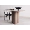 Venture Design Valgomojo stalas Olivia 110 cm tamsiai rudos spalvos MDF
