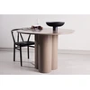 Venture Design Valgomojo stalas Olivia 110 cm tamsiai rudos spalvos MDF