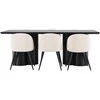 Venture Design Valgomojo stalas Olivia 210x100 cm Juodas