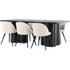 Venture Design Valgomojo stalas Olivia 210x100 cm Juodas