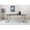 Venture Design Valgomojo stalas, Petra, 75x190x90 cm, Juodas