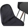 Venture Design Valgomojo stalas, Plaza, 100 cm, Juoda/Riešutas, Valgomasis kėdė, Polar, 53,3x88x42,5 cm, Juoda aksomas