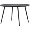 Venture Design Valgomojo stalas San Vito 120 cm juodas Polywood