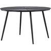 Venture Design Valgomojo stalas San Vito 120 cm juodas Polywood