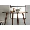 Venture Design Valgomojo stalas, Sanford, ø100x75 cm, Tamsiai rudas