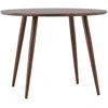 Venture Design Valgomojo stalas, Sanford, ø100x75 cm, Tamsiai rudas