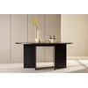 Venture Design Valgomojo stalas, Strada, 120/170x120x74 cm, Juodas