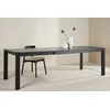Venture Design Valgomojo stalas su slankikliu 250x95x75 cm Juodasis ąžuolas