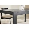 Venture Design Valgomojo stalas su slankikliu 250x95x75 cm Juodasis ąžuolas