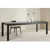 Venture Design Valgomojo stalas su slankikliu 250x95x75 cm Juodasis ąžuolas