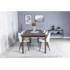 Venture Design Valgomojo stalas su slankikliu 170x40x40 cm Rudas