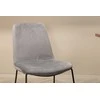 Venture Design Valgomojo stalas, Uno, 200x90 cm, Juodas, Valgomasis kėdė, Muce, 84x43 cm, Pilka