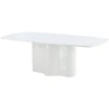 Venture Design Valgomojo stalas Väddö 220x110x75 cm baltas MDF