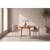 Venture Design Valgomojo stalas Yakidon 60x60 cm, guminės medienos ąžuolo imitacijos MDF