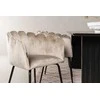 Venture Design Valgomojo stalo ir kėdžių komplektas Vail ir Limhamn juodos ir smėlio spalvos MDF aksomas