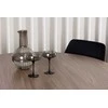 Venture Design Valgomojo stalo ir kėdžių komplektas Durango Night 120 cm juoda ruda veliūras