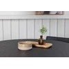 Venture Design Valgomojo stalo ir kėdžių komplektas Bootcut ir Kenth 110 cm juodas MDF faneruotė ir PU