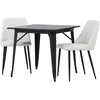 Venture Design Valgomojo stalo ir kėdžių komplektas Tempe ir Night 80x80 cm juoda ir balta