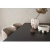Venture Design Valgomojo stalo ir kėdžių komplektas Vail ir Modesto juodos ir smėlio spalvos MDF ir bouclé