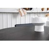 Venture Design Valgomojo stalo ir kėdžių komplektas Stone ir Kenth juodos rudos spalvos metalas PU