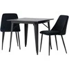 Venture Design Valgomojo stalo ir kėdžių komplektas Tempe ir Night 80x80 cm Juodas
