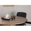 Venture Design Valgomojo stalo ir kėdžių komplektas Lanzo valgomojo stalas 120 cm juodas MDF bouclé metalas
