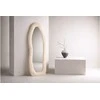Venture Design Veidrodis Mirza 160x60 cm Smėlio spalvos dirbtinis kailis