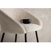 Venture Design Velvet baro kėdės 2 vnt., juoda/balta