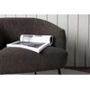 Fotelis Venture Design Vieno sėdynės sofa, Derry, 79x68.5x70 cm, Tamsiai pilka