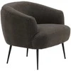 Fotelis Venture Design Vieno sėdynės sofa, Derry, 79x68.5x70 cm, Tamsiai pilka