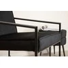 Venture Design Vieno vieta sofa, Rakel, 65x78x66 cm, Juoda