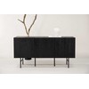 Venture Design Žemas spintelės saugojimas, Björkön, 150x75 cm, Juoda