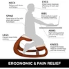VEVOR Ergonomiška kėdutė suamžinamasis krūvis iki 100 kg