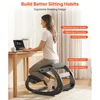 VEVOR Ergonominė medinė kėdė su paminkštinimu